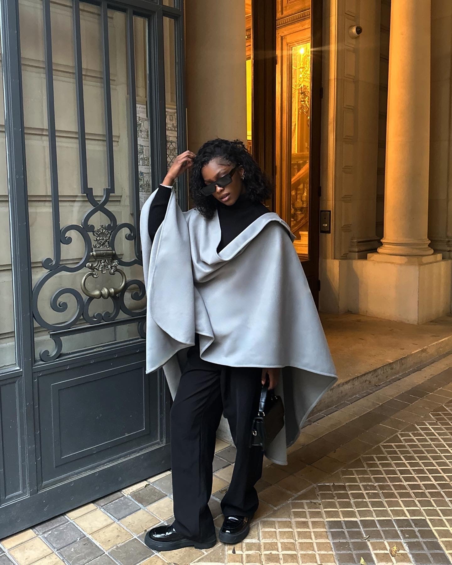 Poncho Nayra Gris - TAHIRA