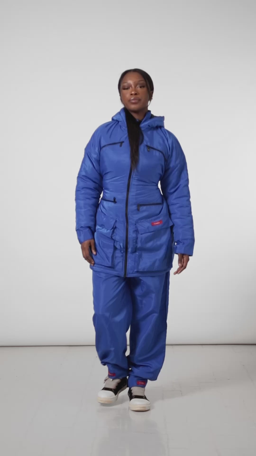 Manteau Snow + pantalon offert Bleu roi ( taille standard )