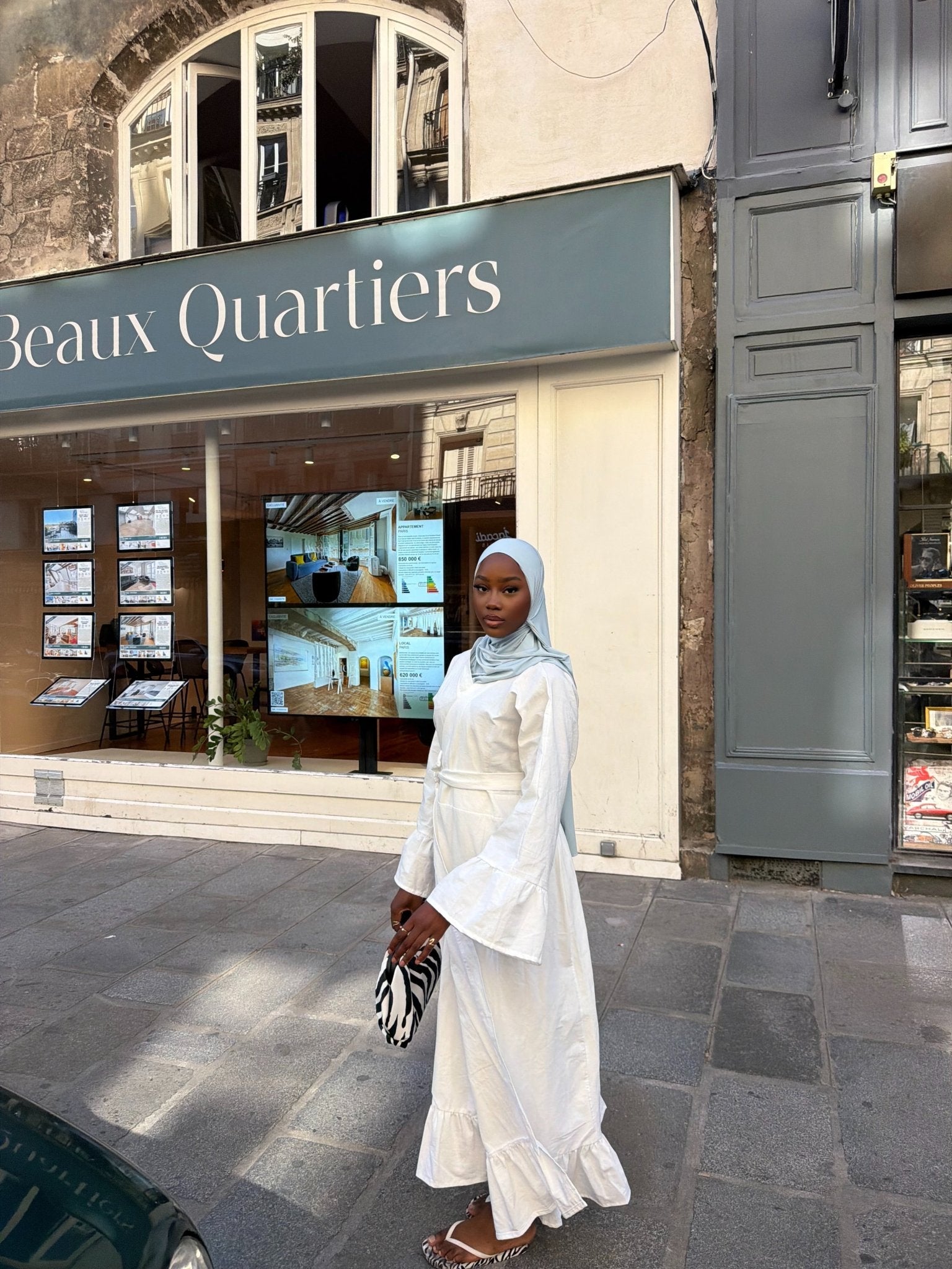 Robe Alya - Blanc - TAHIRA