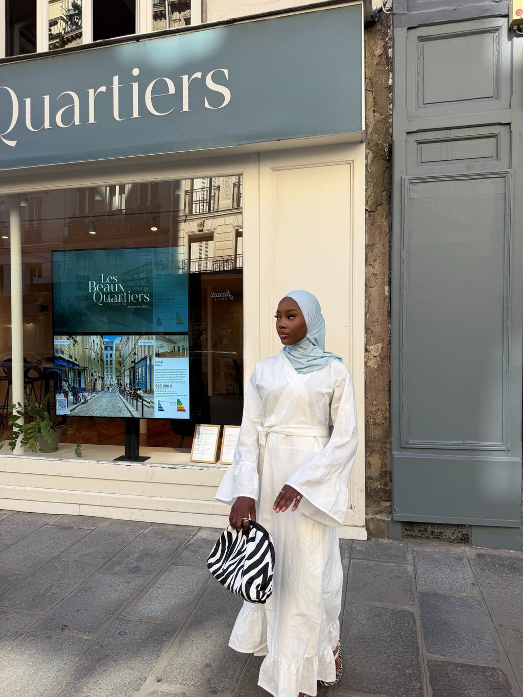 Robe Alya - Blanc - TAHIRA
