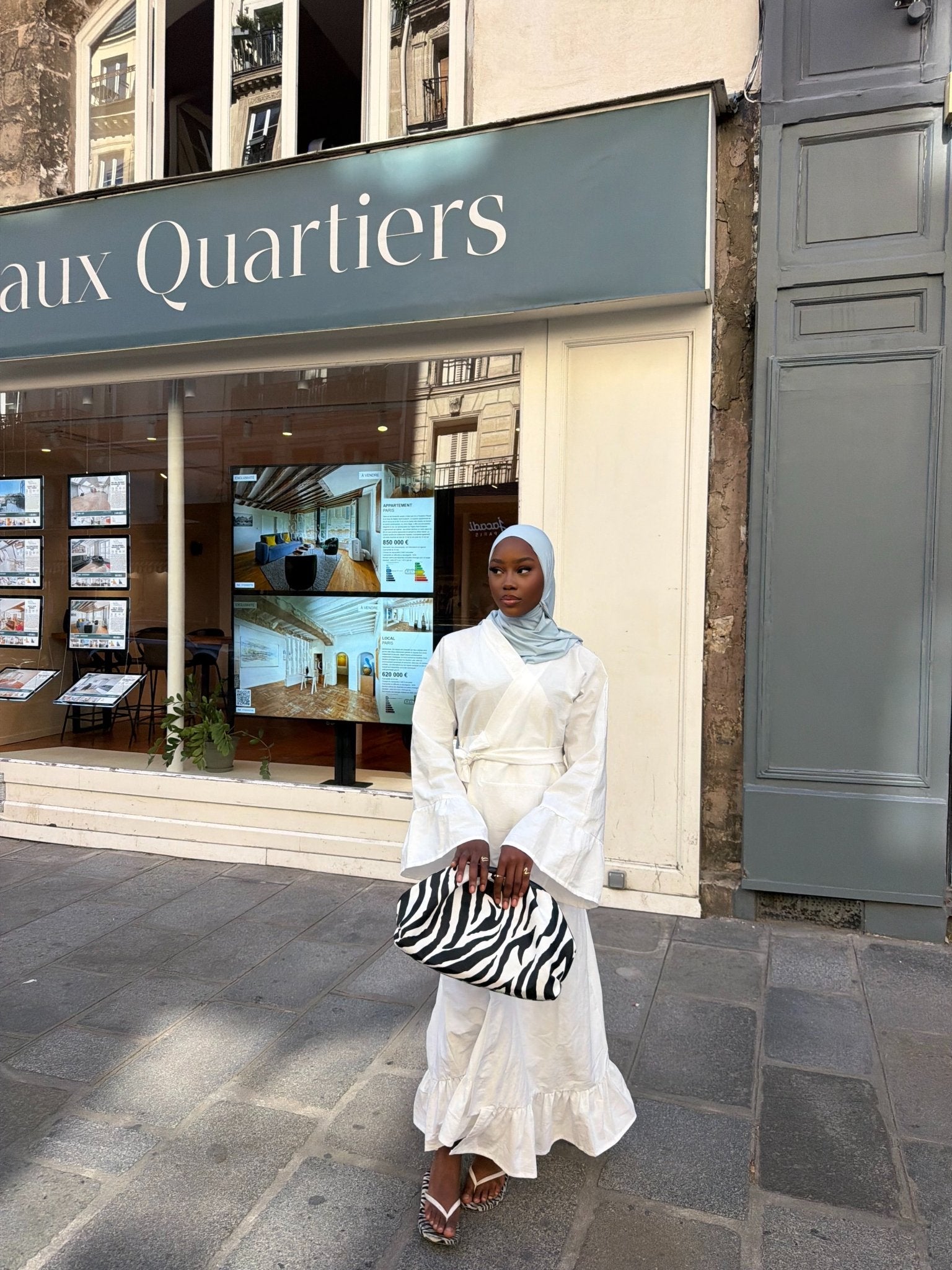 Robe Alya - Blanc - TAHIRA