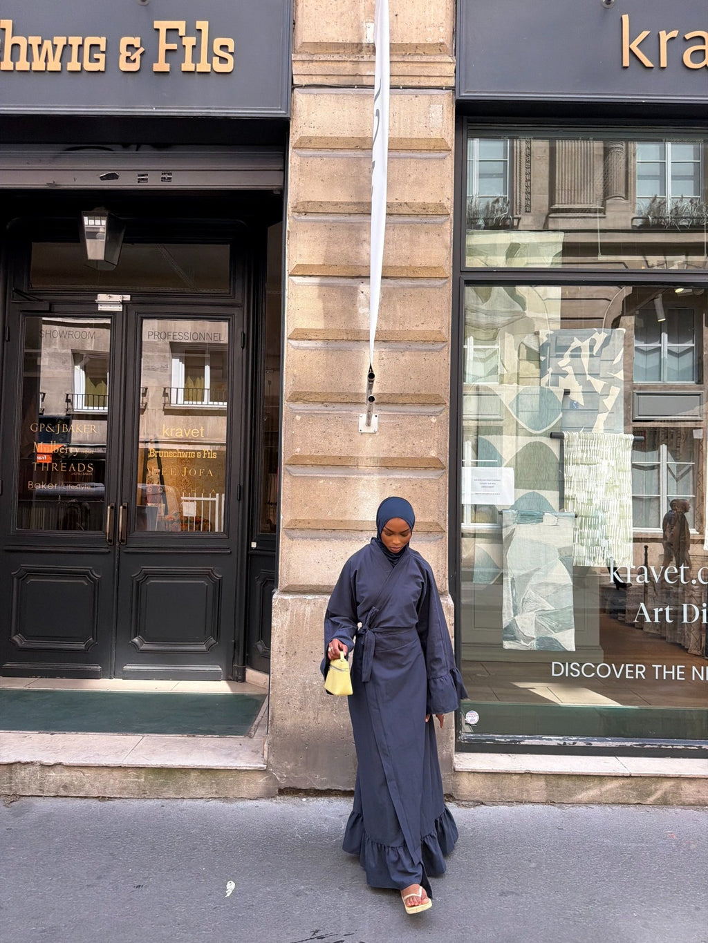 Robe Alya - Bleu nuit - TAHIRA