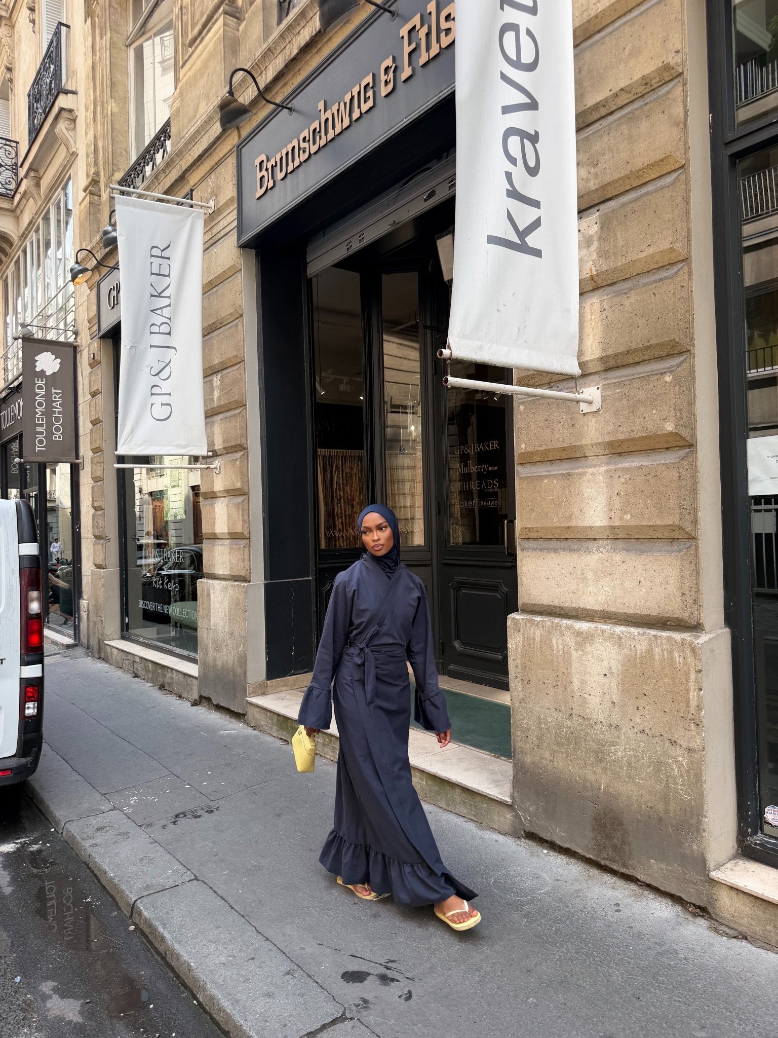 Robe Alya - Bleu nuit - TAHIRA
