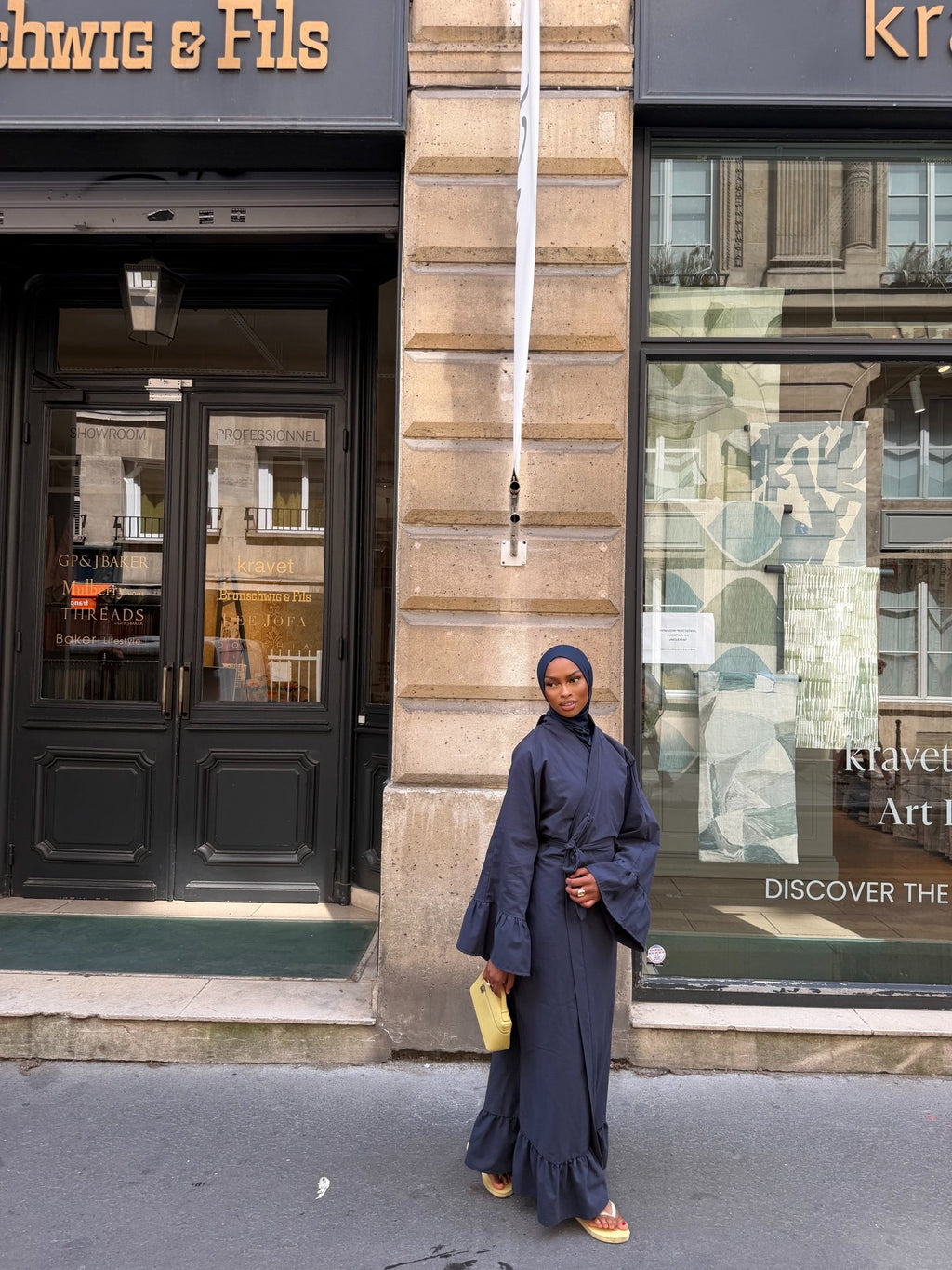 Robe Alya - Bleu nuit - TAHIRA