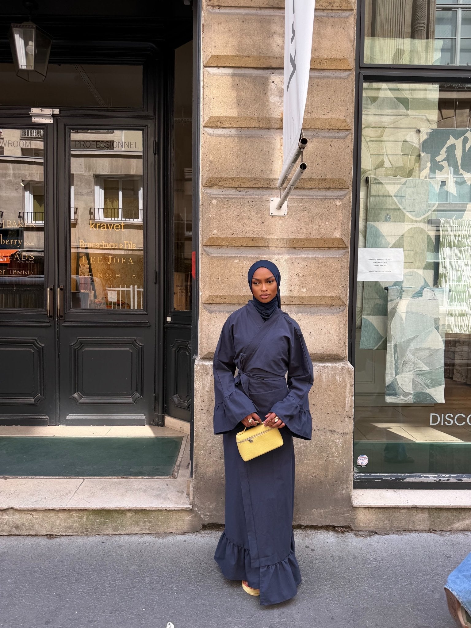 Robe Alya - Bleu nuit - TAHIRA