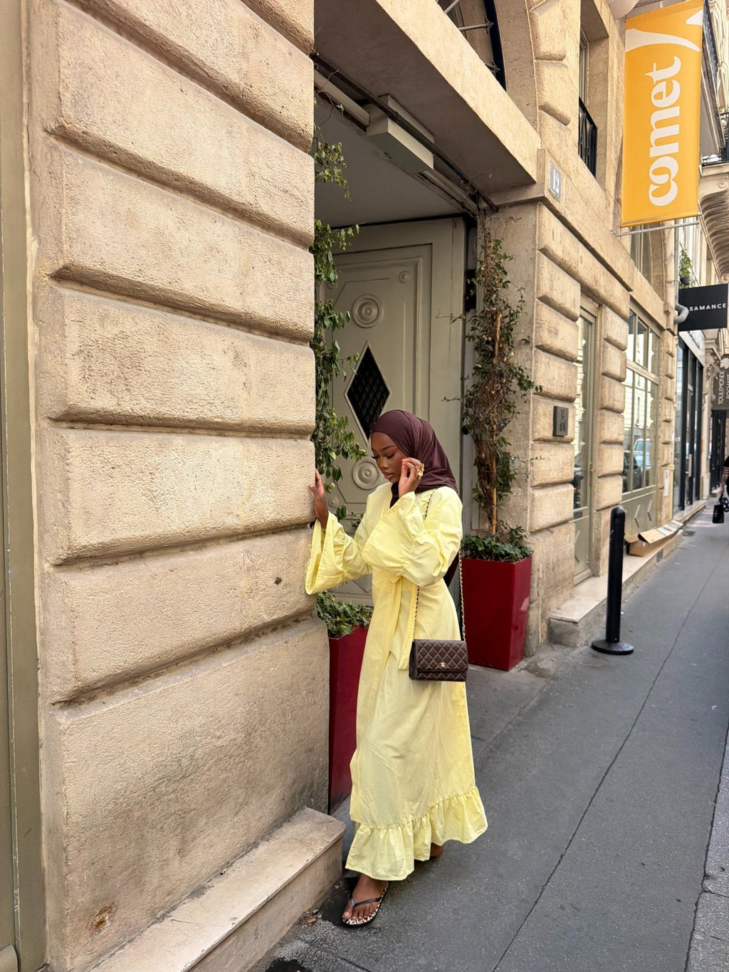 Robe Alya - Jaune - TAHIRA