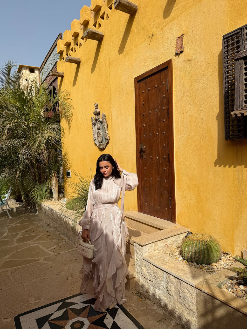 Robe Arabella Beige - TAHIRA