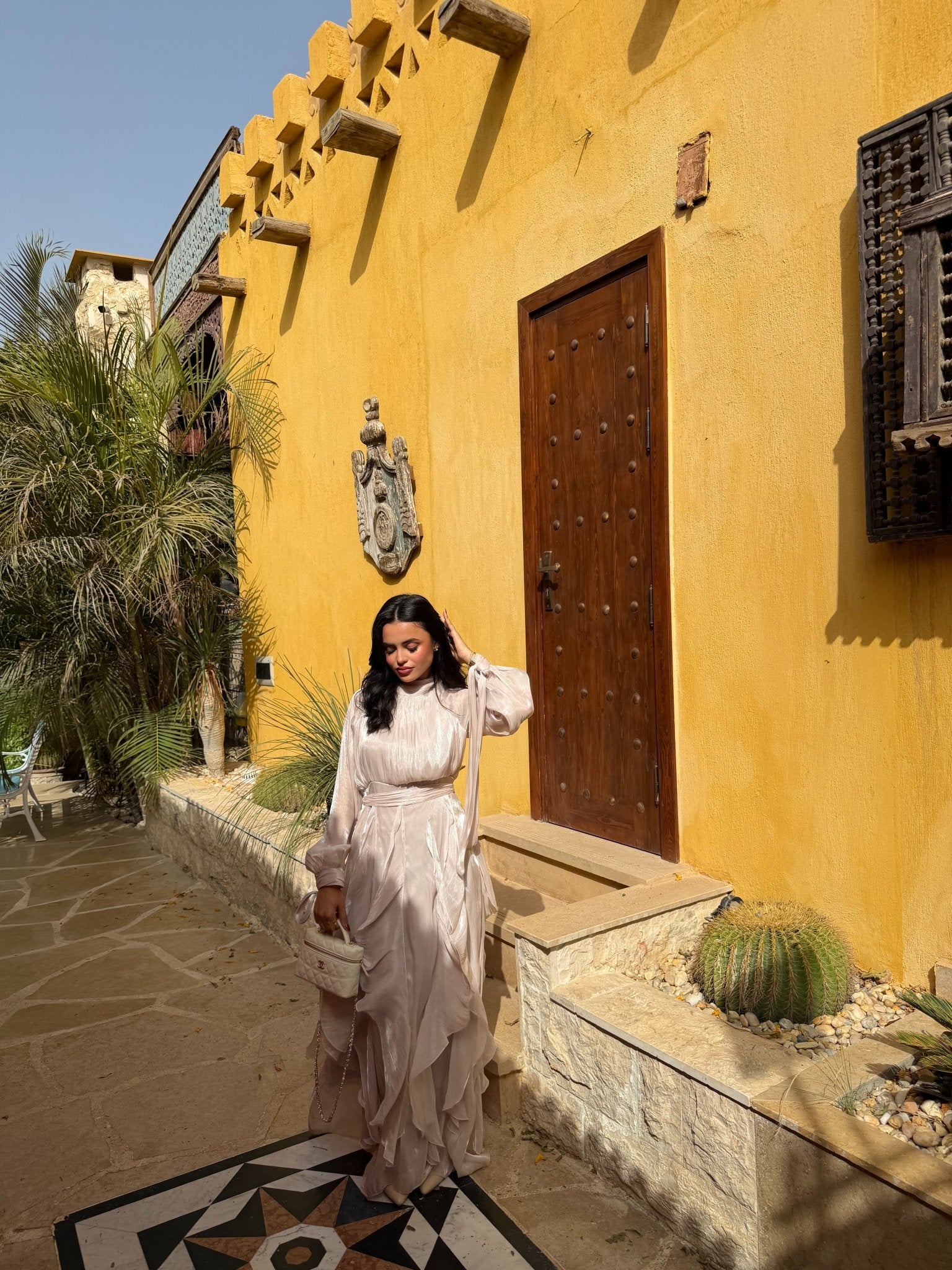 Robe Arabella Beige - TAHIRA