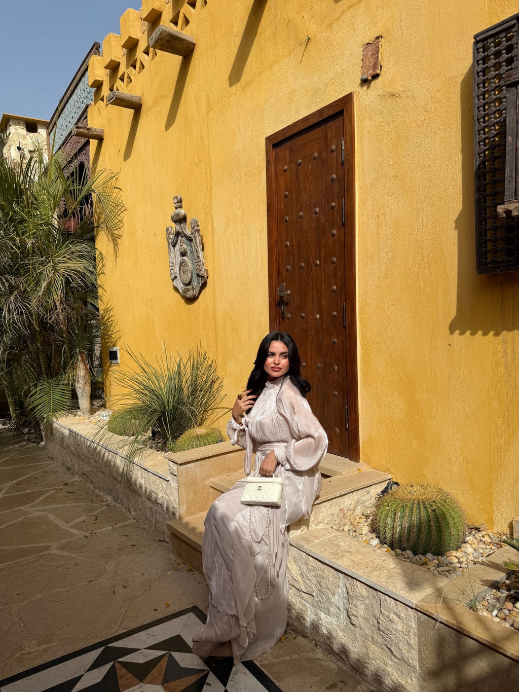 Robe Arabella Beige - TAHIRA