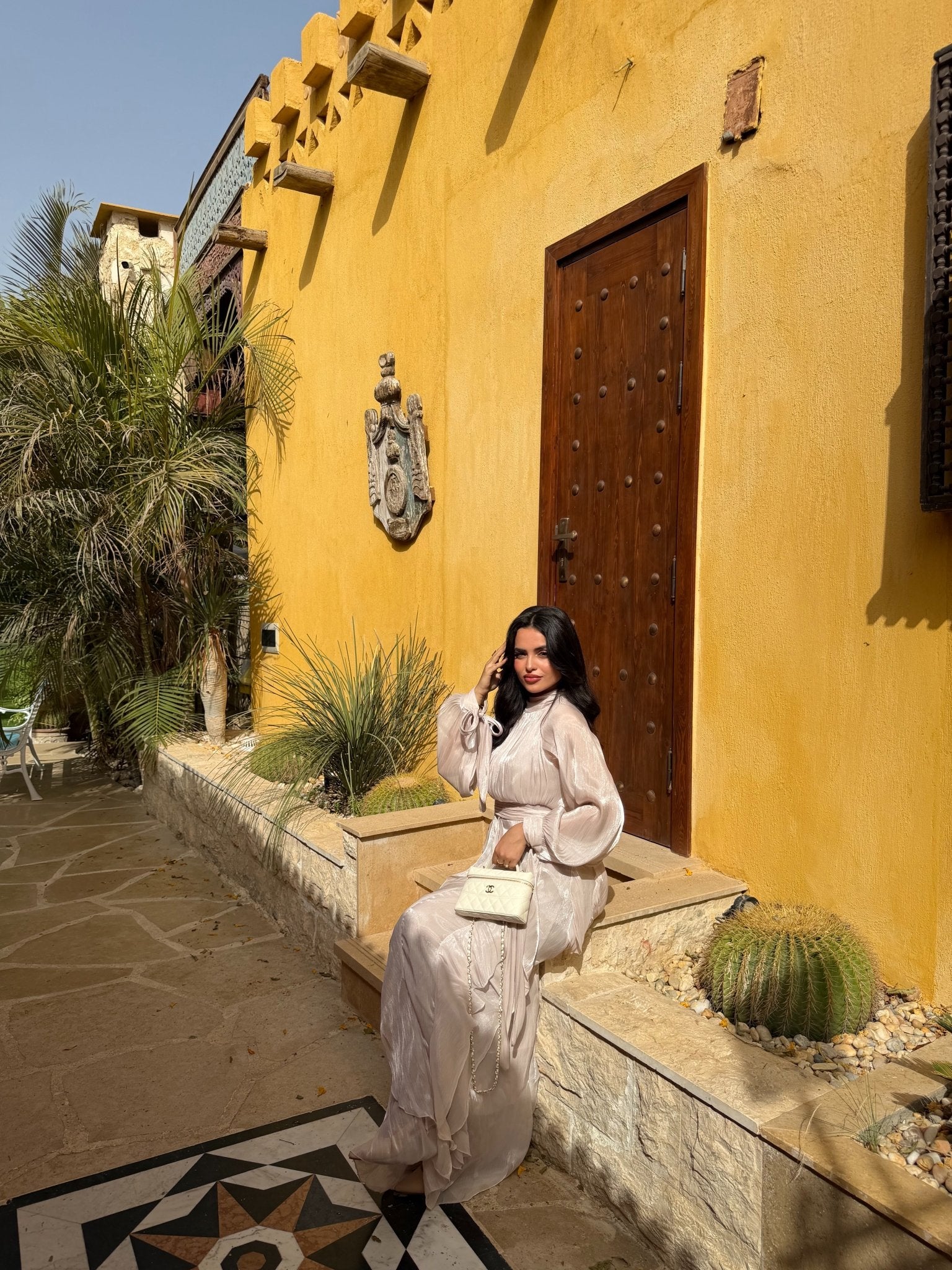 Robe Arabella Beige - TAHIRA
