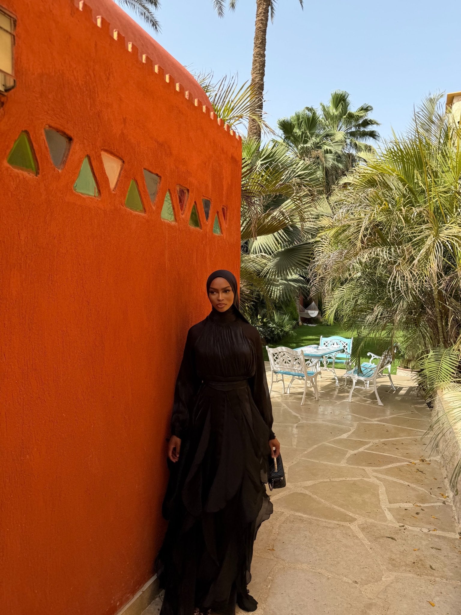 Robe Arabella Noir - TAHIRA