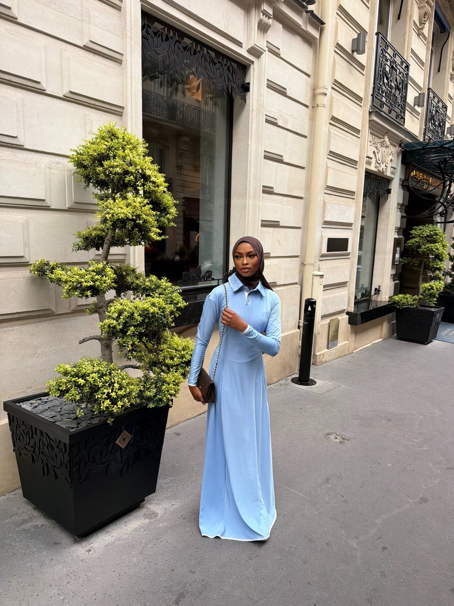 Robe Capri Bleu ciel - TAHIRA