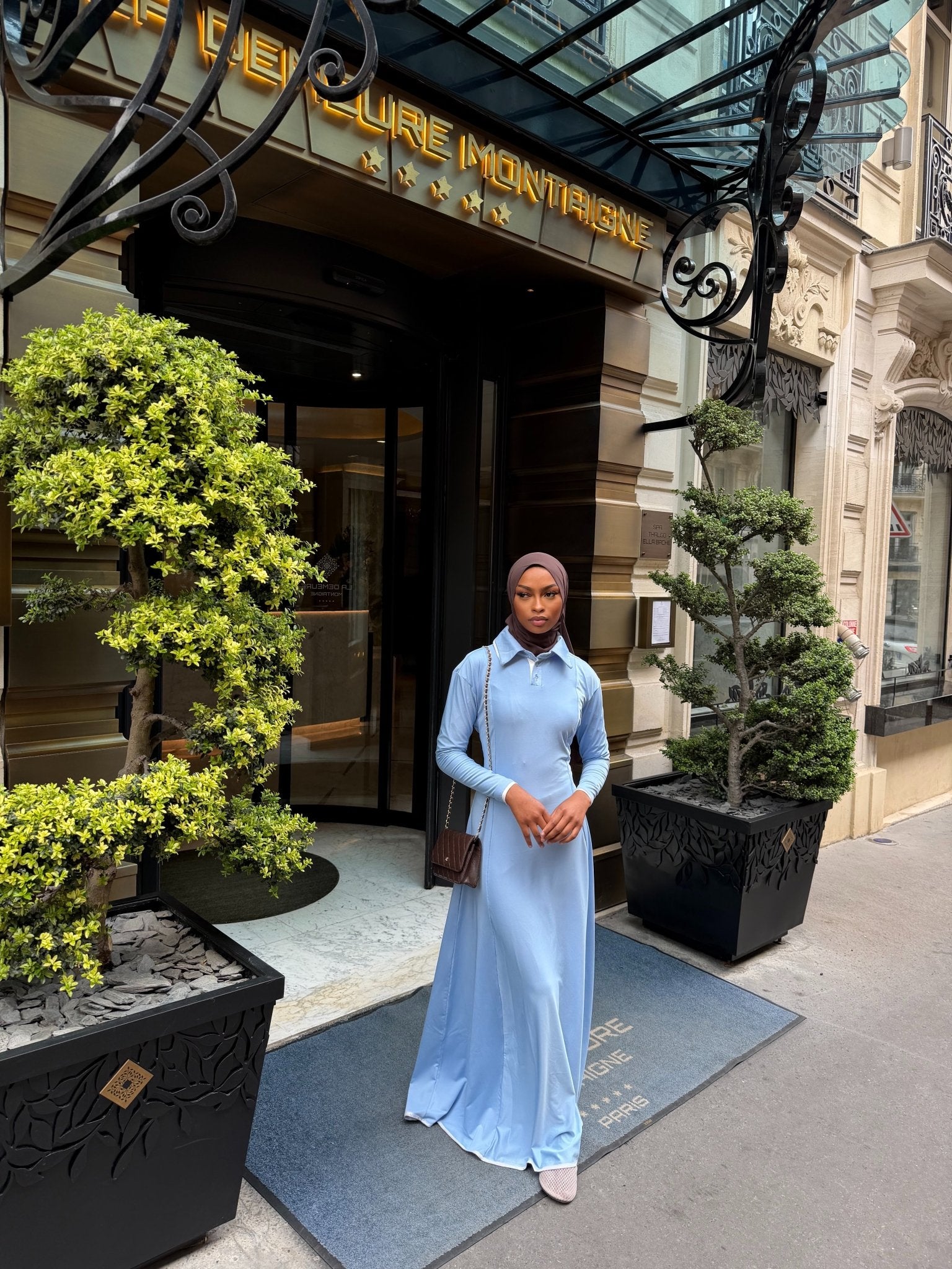 Robe Capri Bleu ciel - TAHIRA