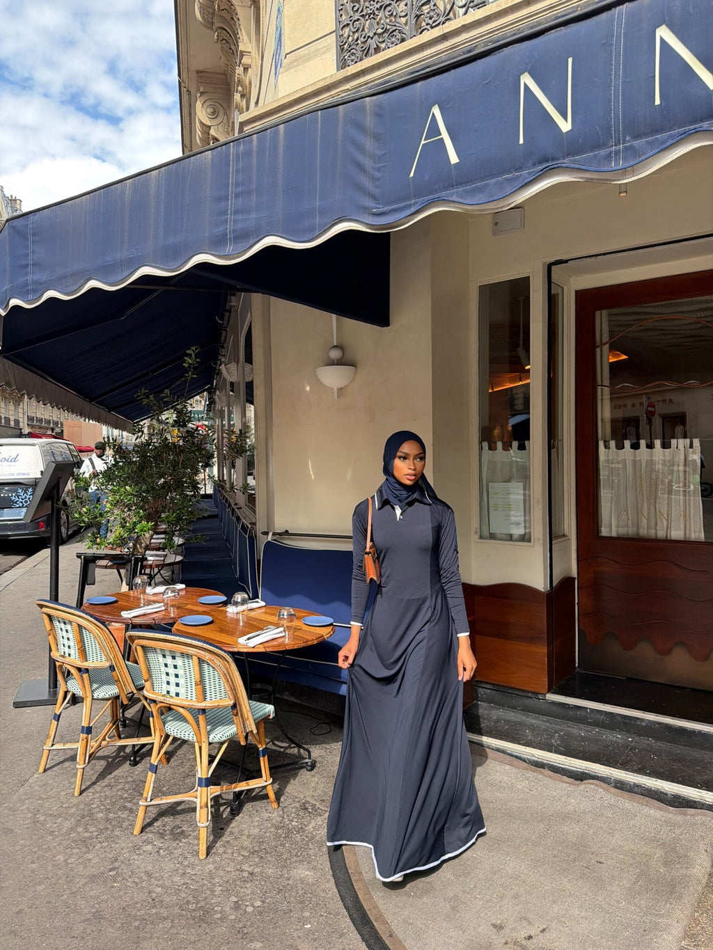 Robe Capri Bleu nuit - TAHIRA