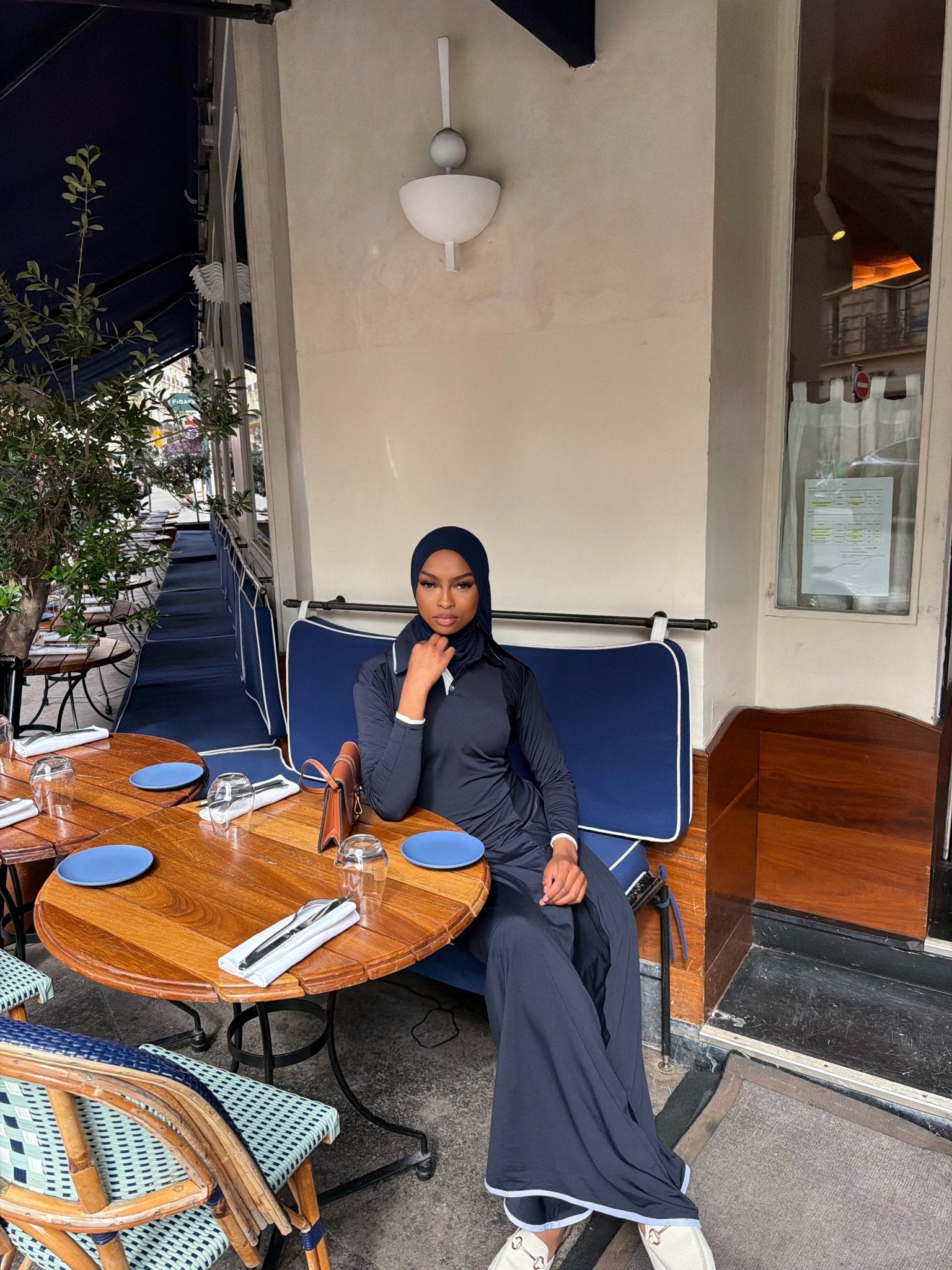Robe Capri Bleu nuit - TAHIRA