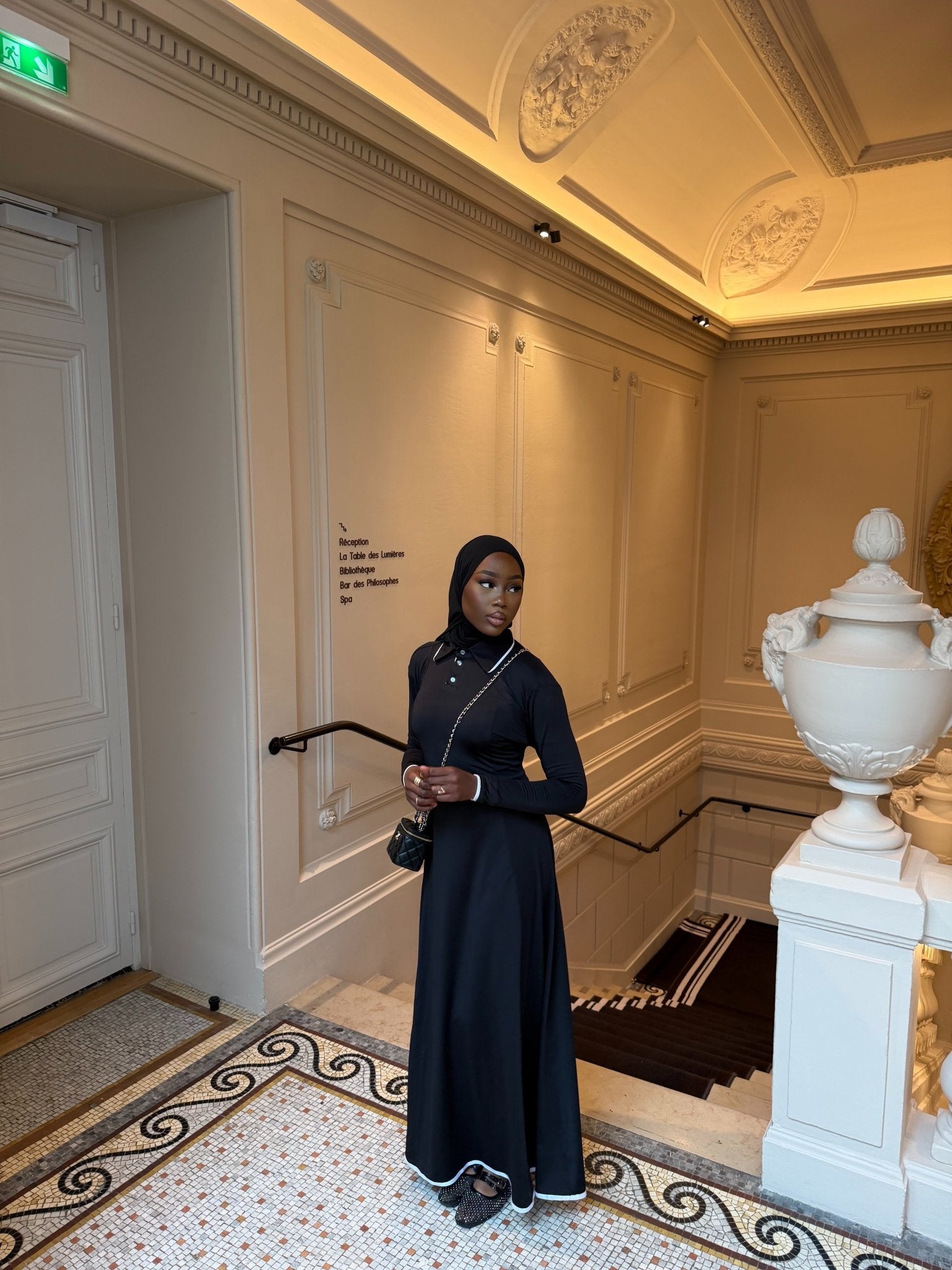 Robe Capri Noir - TAHIRA