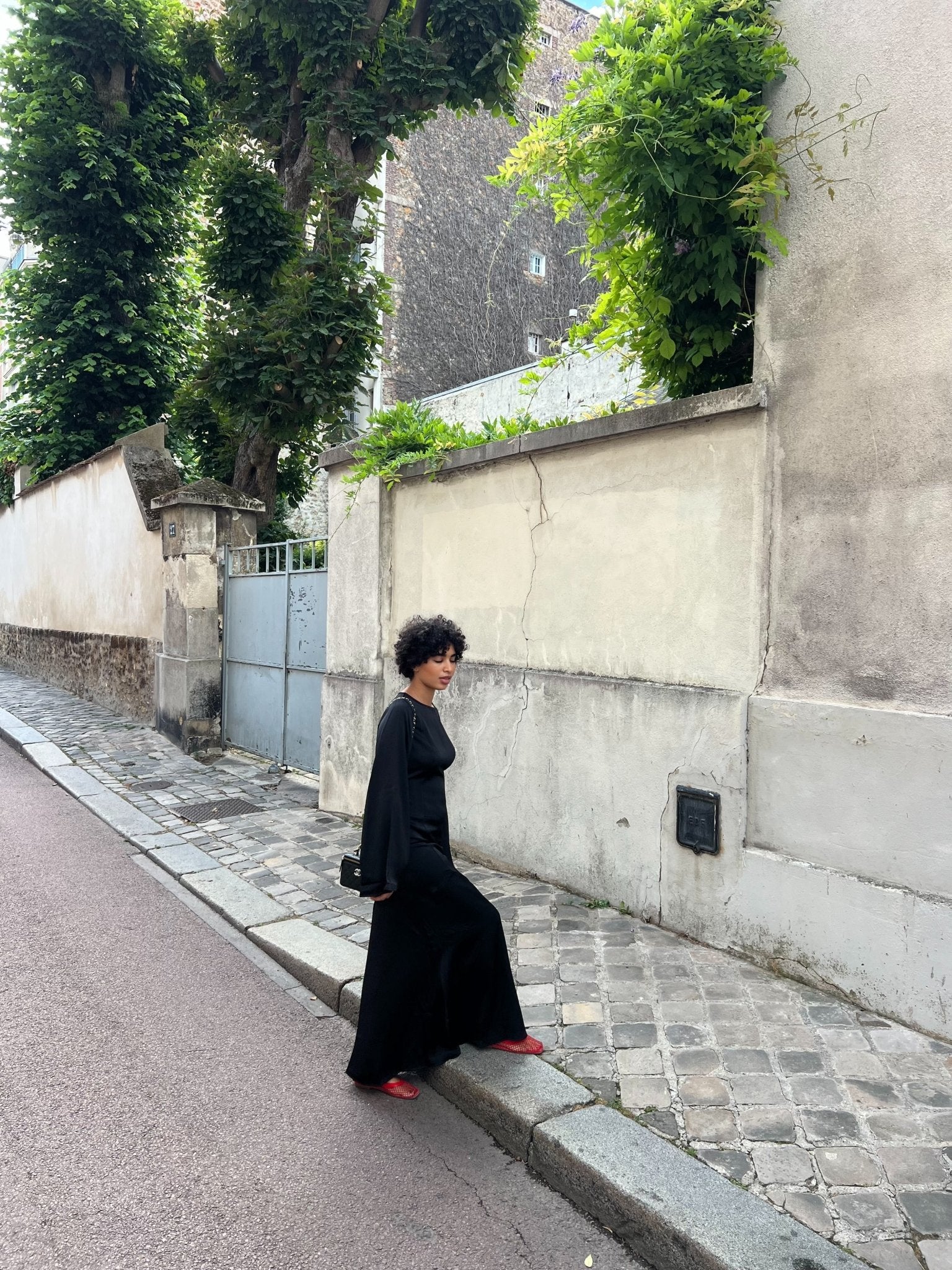 Robe Ceintré Marina Noir - TAHIRA