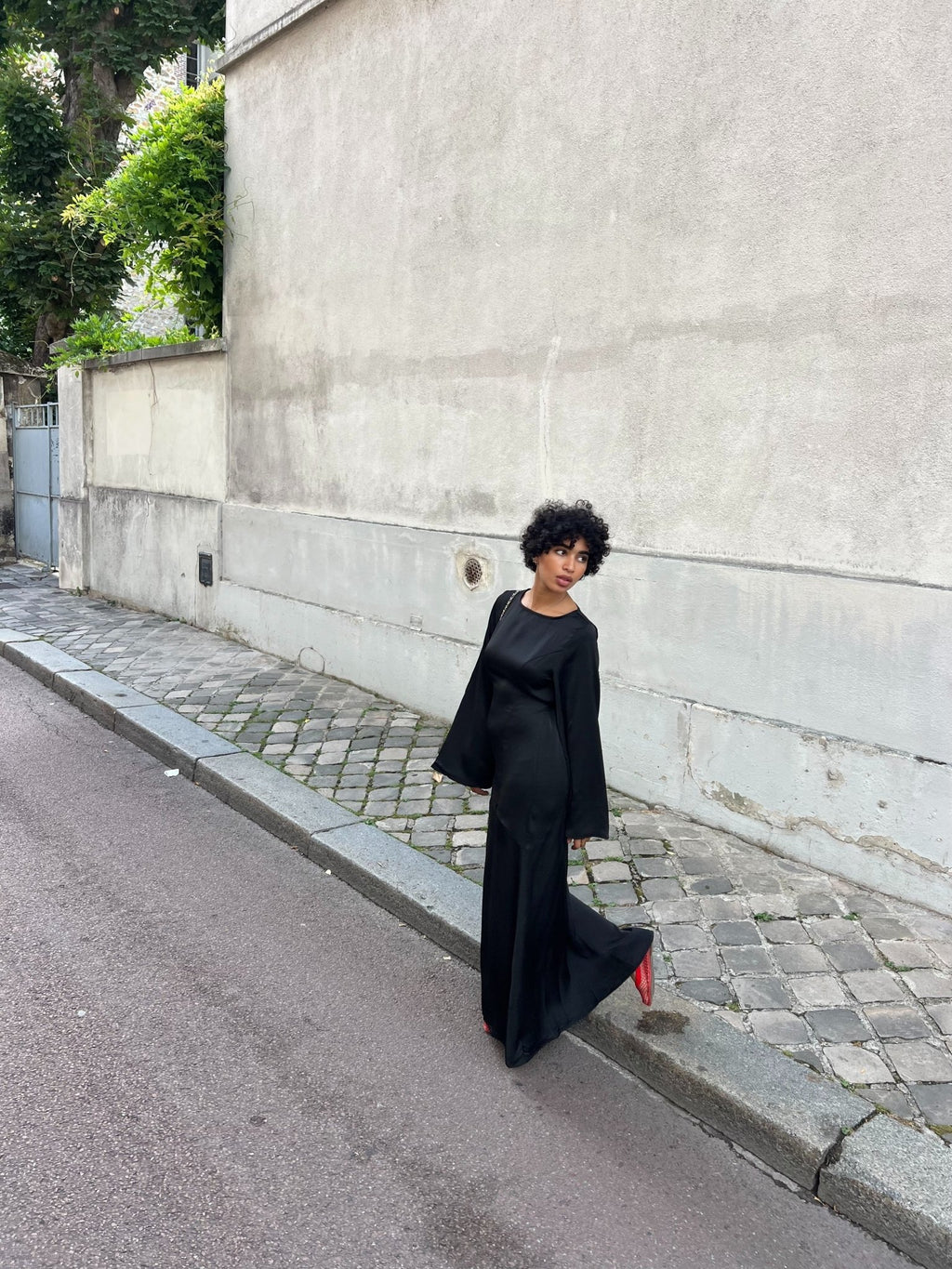 Robe Ceintré Marina Noir - TAHIRA