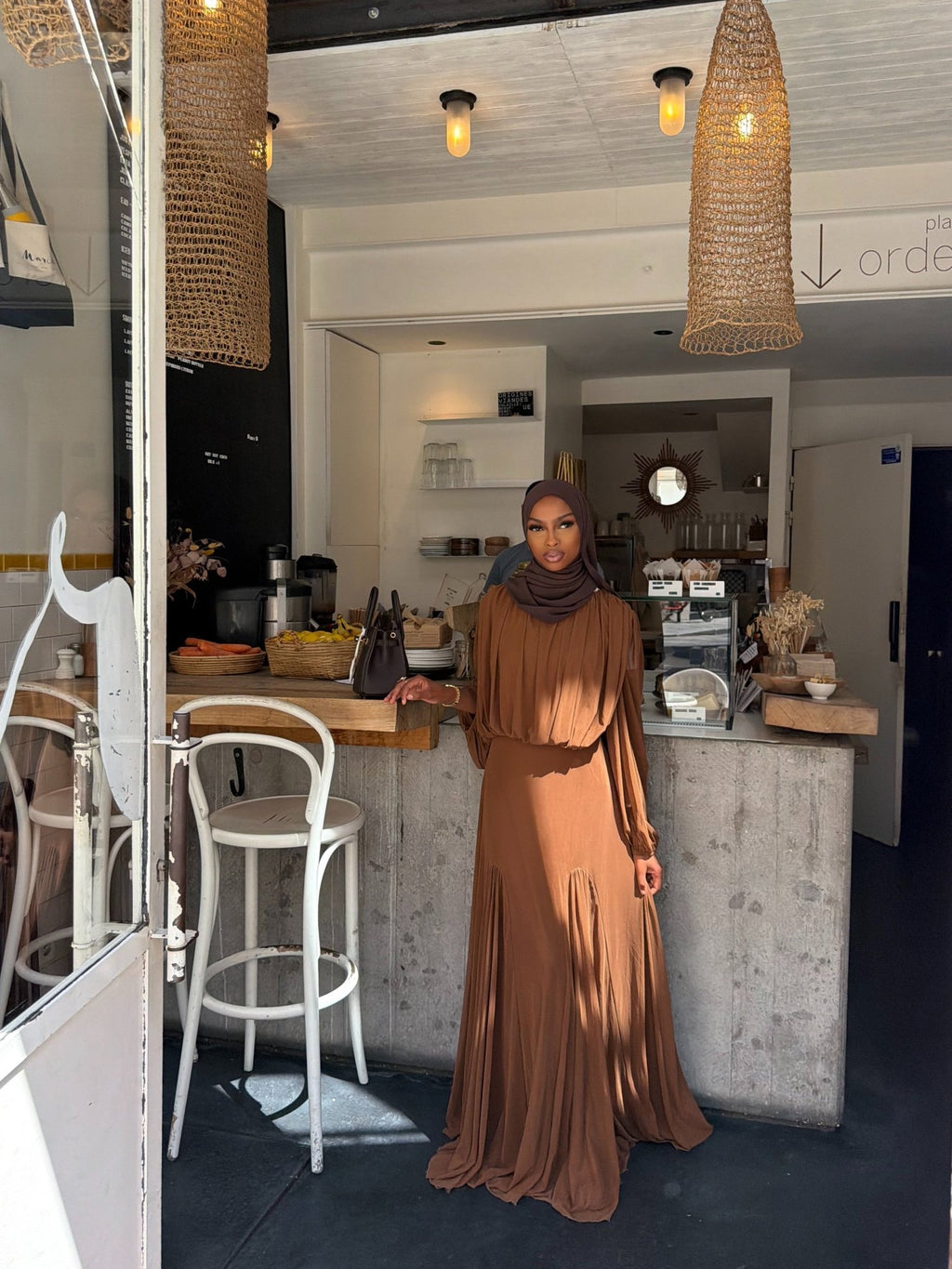 Robe Constance - Marron - TAHIRA