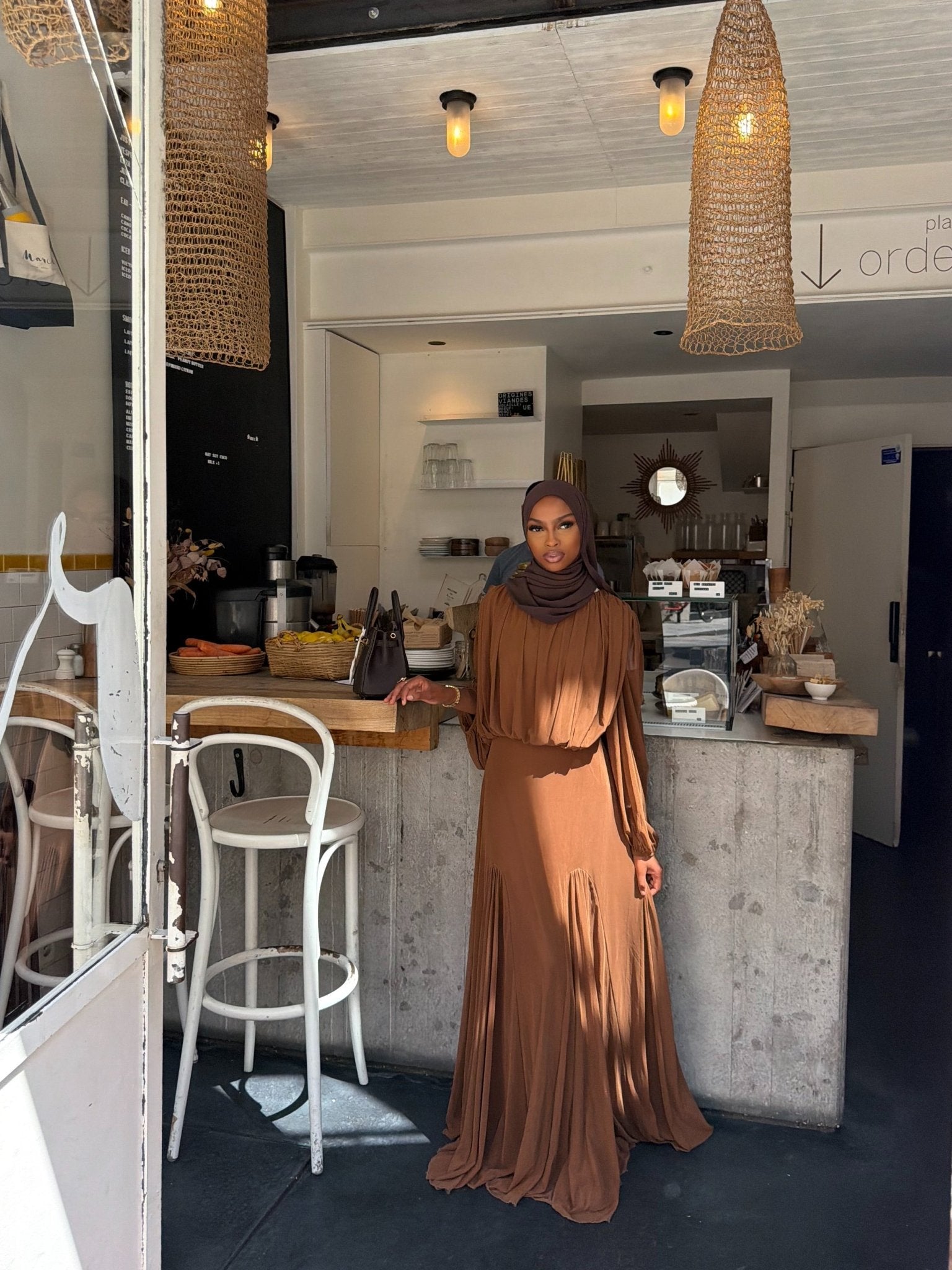 Robe Constance - Marron - TAHIRA