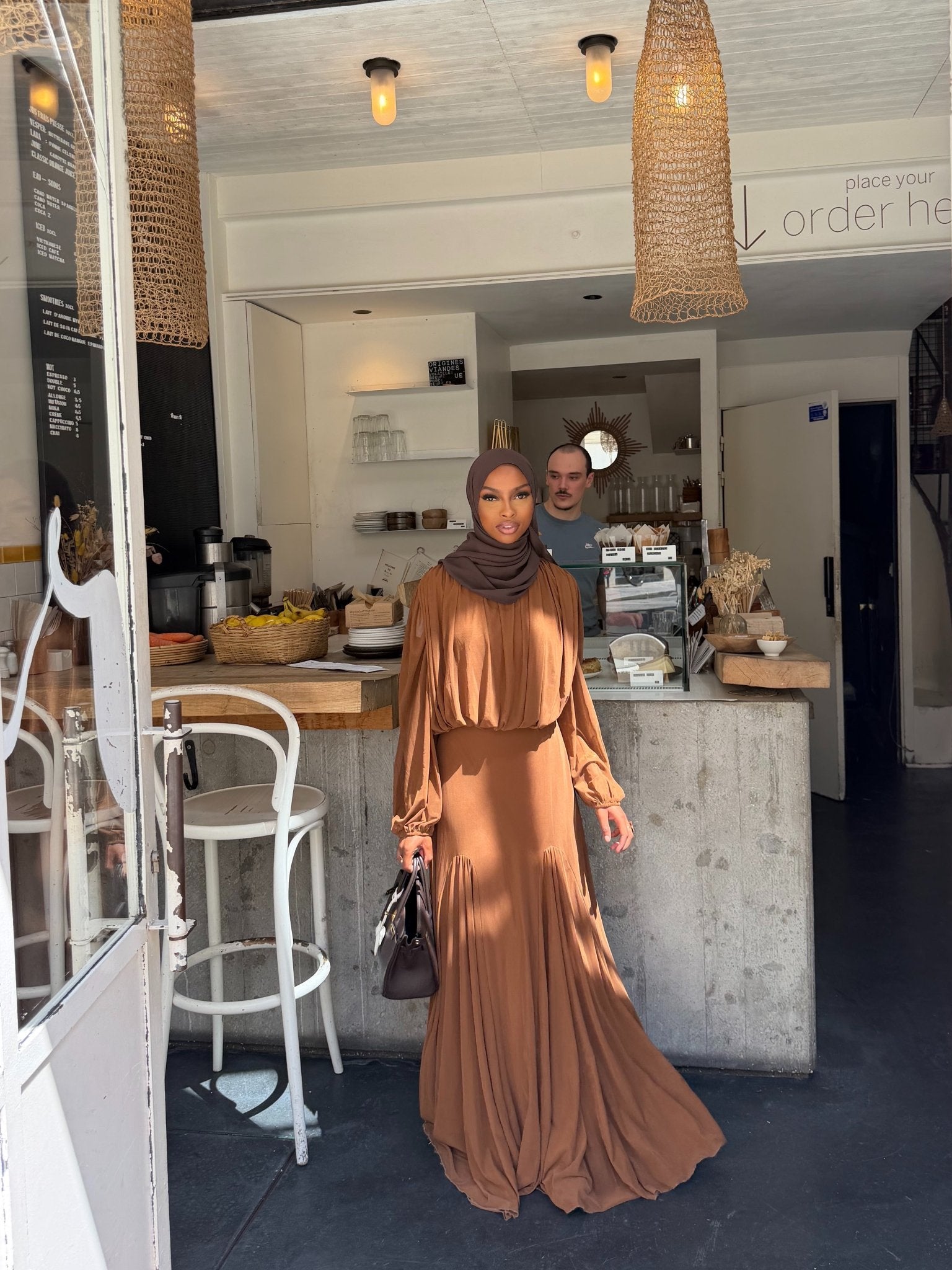 Robe Constance - Marron - TAHIRA