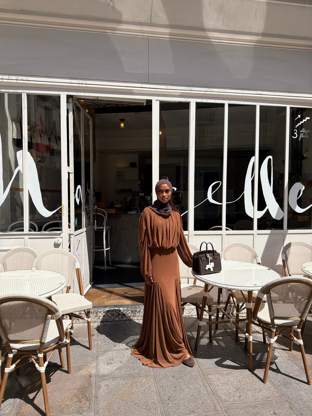 Robe Constance - Marron - TAHIRA