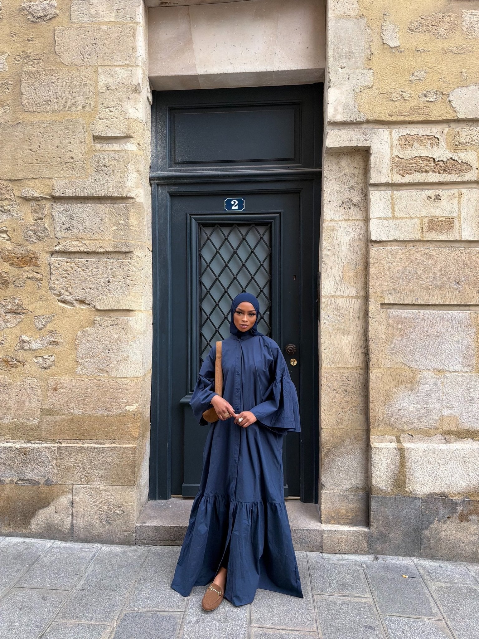 Robe Felicia Bleu Marine - TAHIRA