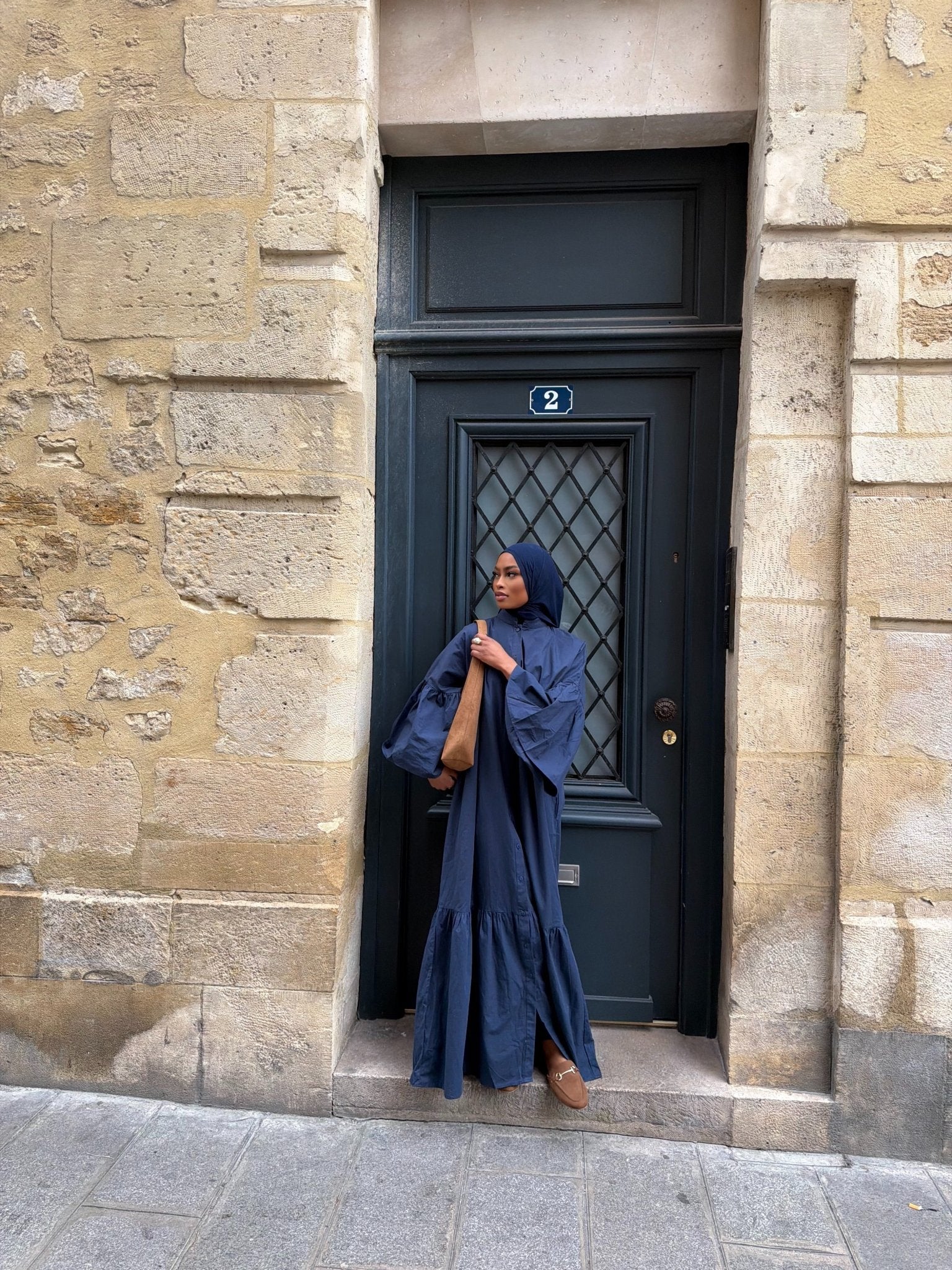 Robe Felicia Bleu Marine - TAHIRA