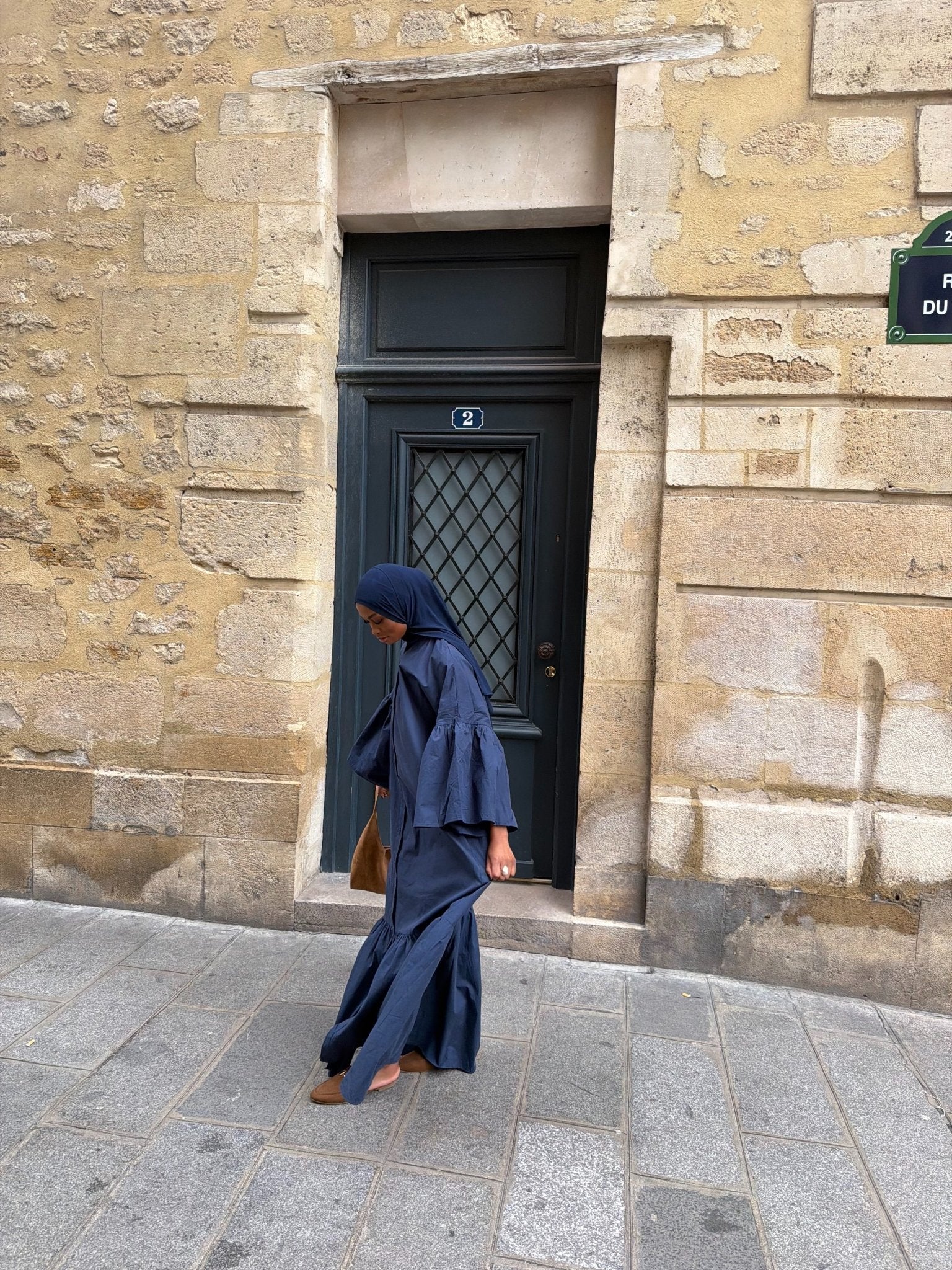 Robe Felicia Bleu Marine - TAHIRA