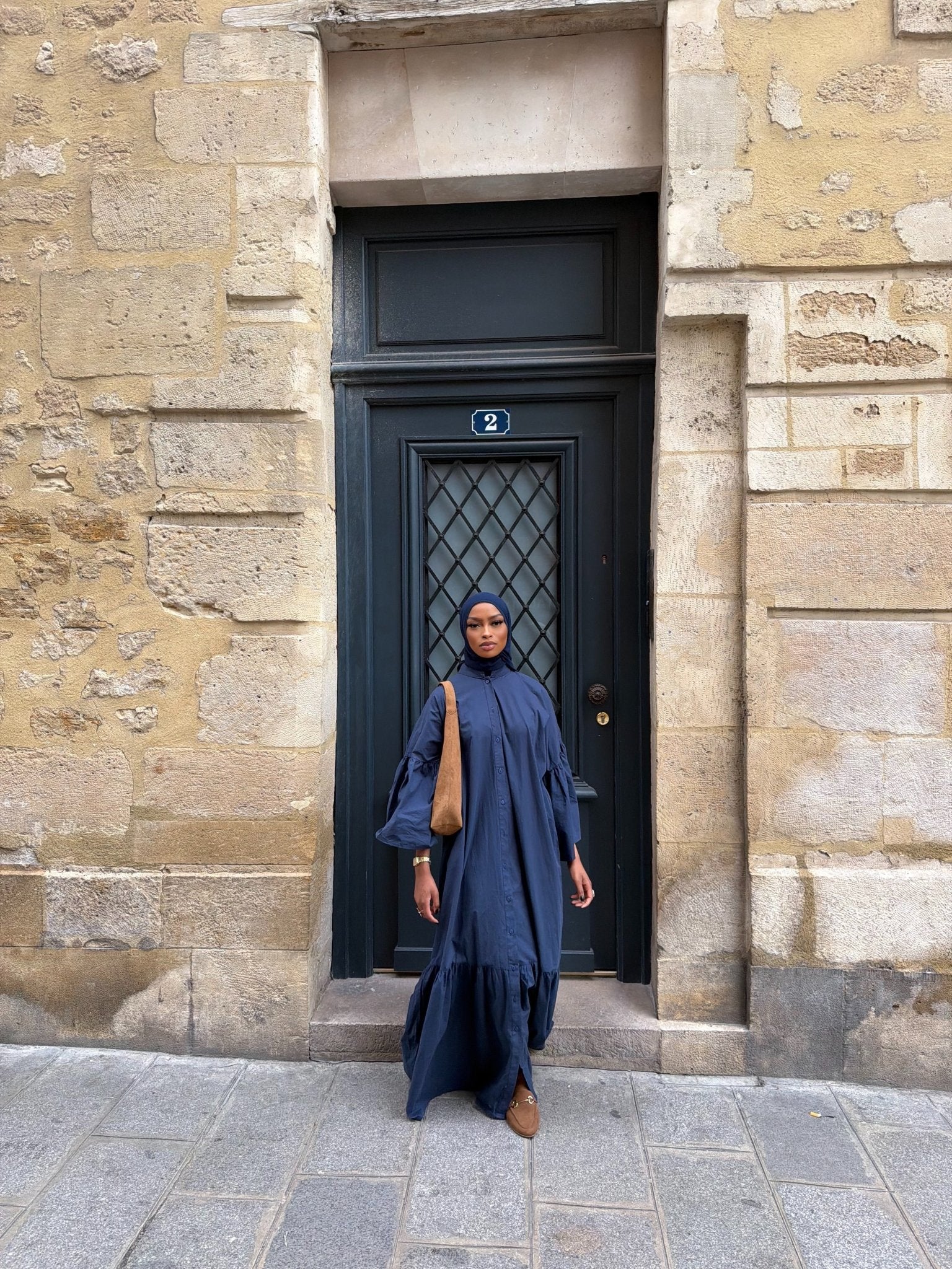 Robe Felicia Bleu Marine - TAHIRA