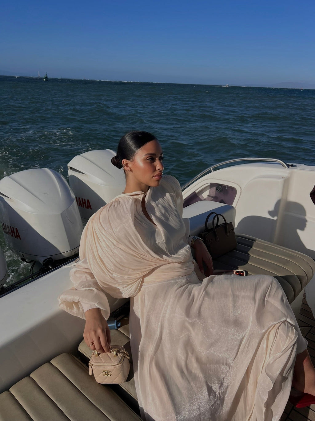 Robe Inès - Beige Clair - TAHIRA