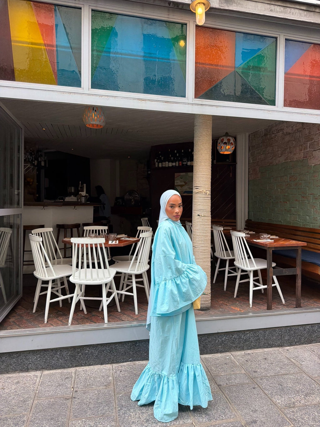Robe Leyna - Bleu ciel - TAHIRA