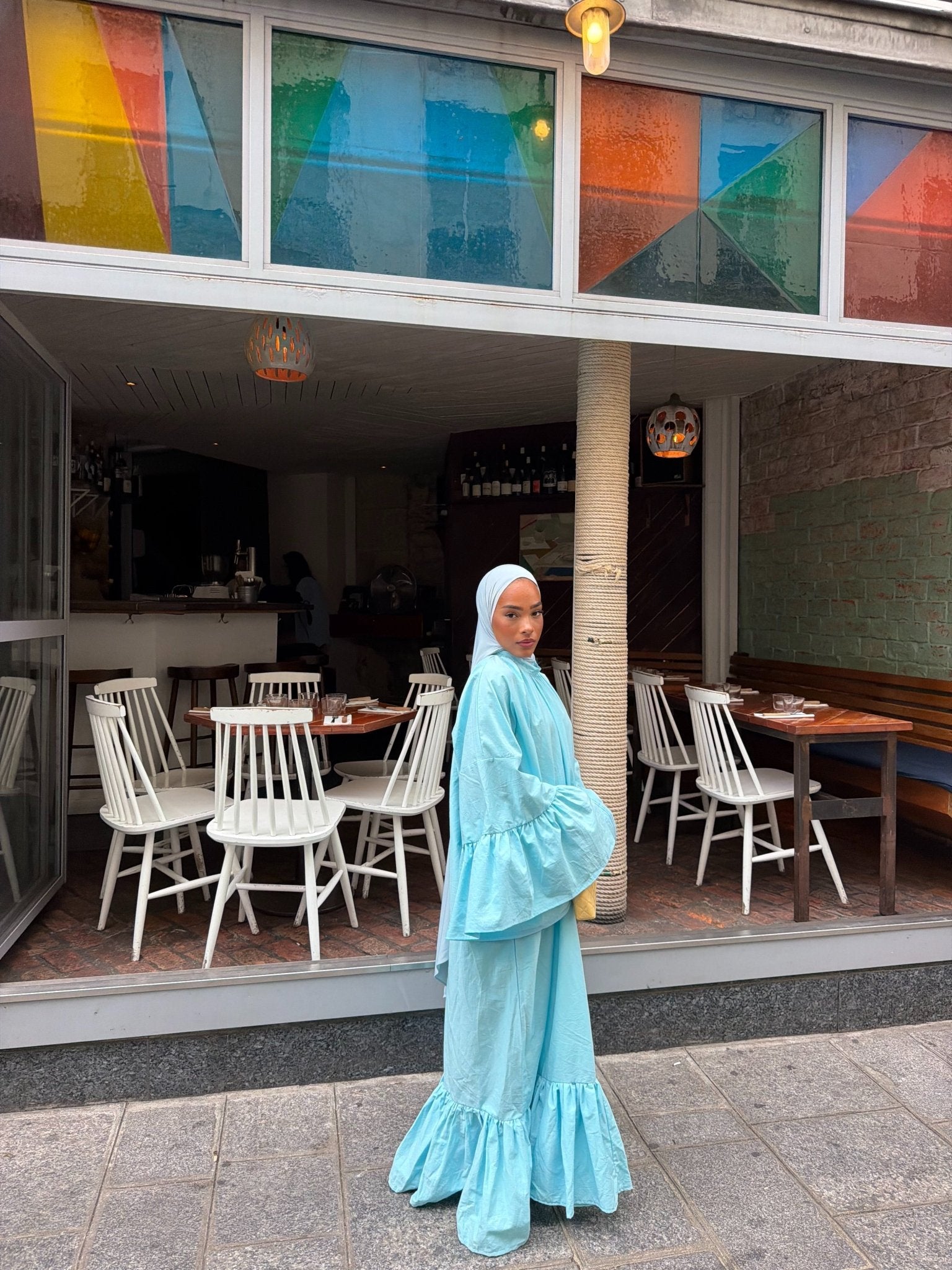 Robe Leyna - Bleu ciel - TAHIRA