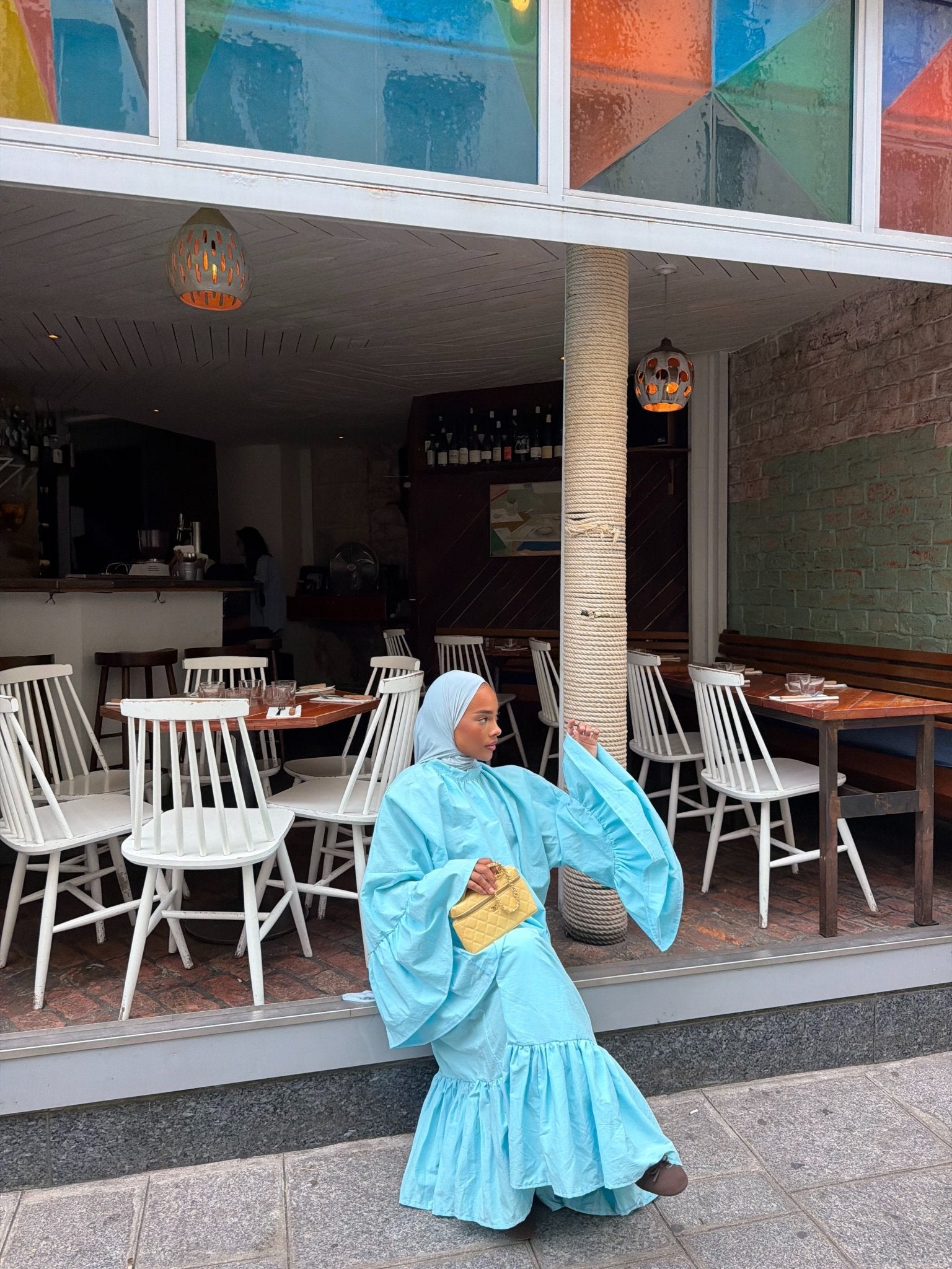 Robe Leyna - Bleu ciel - TAHIRA