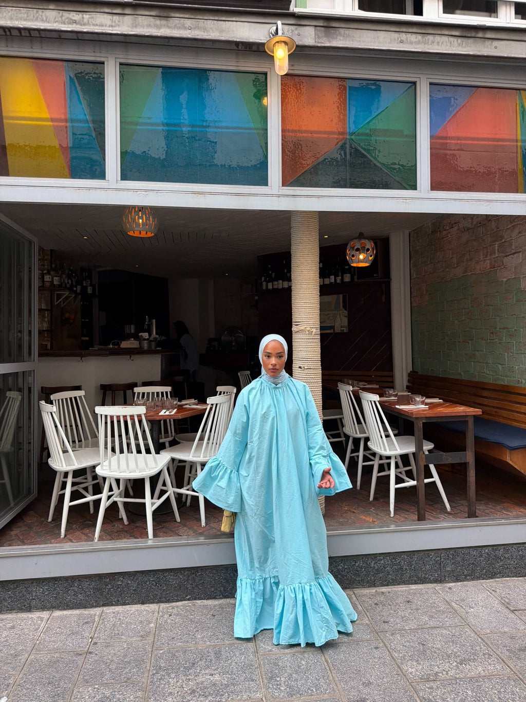 Robe Leyna - Bleu ciel - TAHIRA