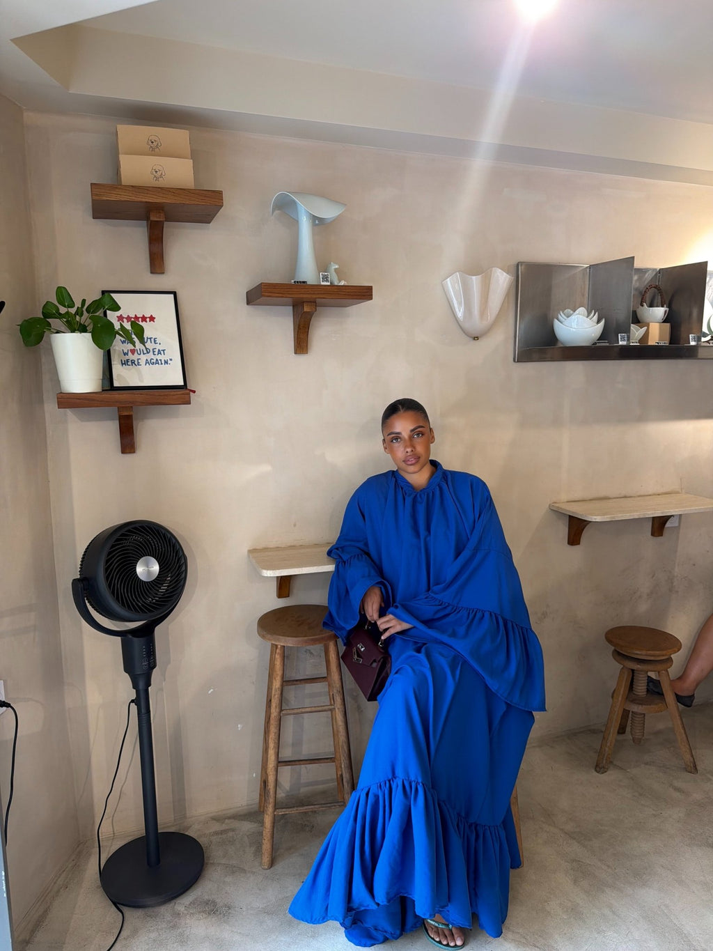 Robe Leyna - Bleu électrique - TAHIRA