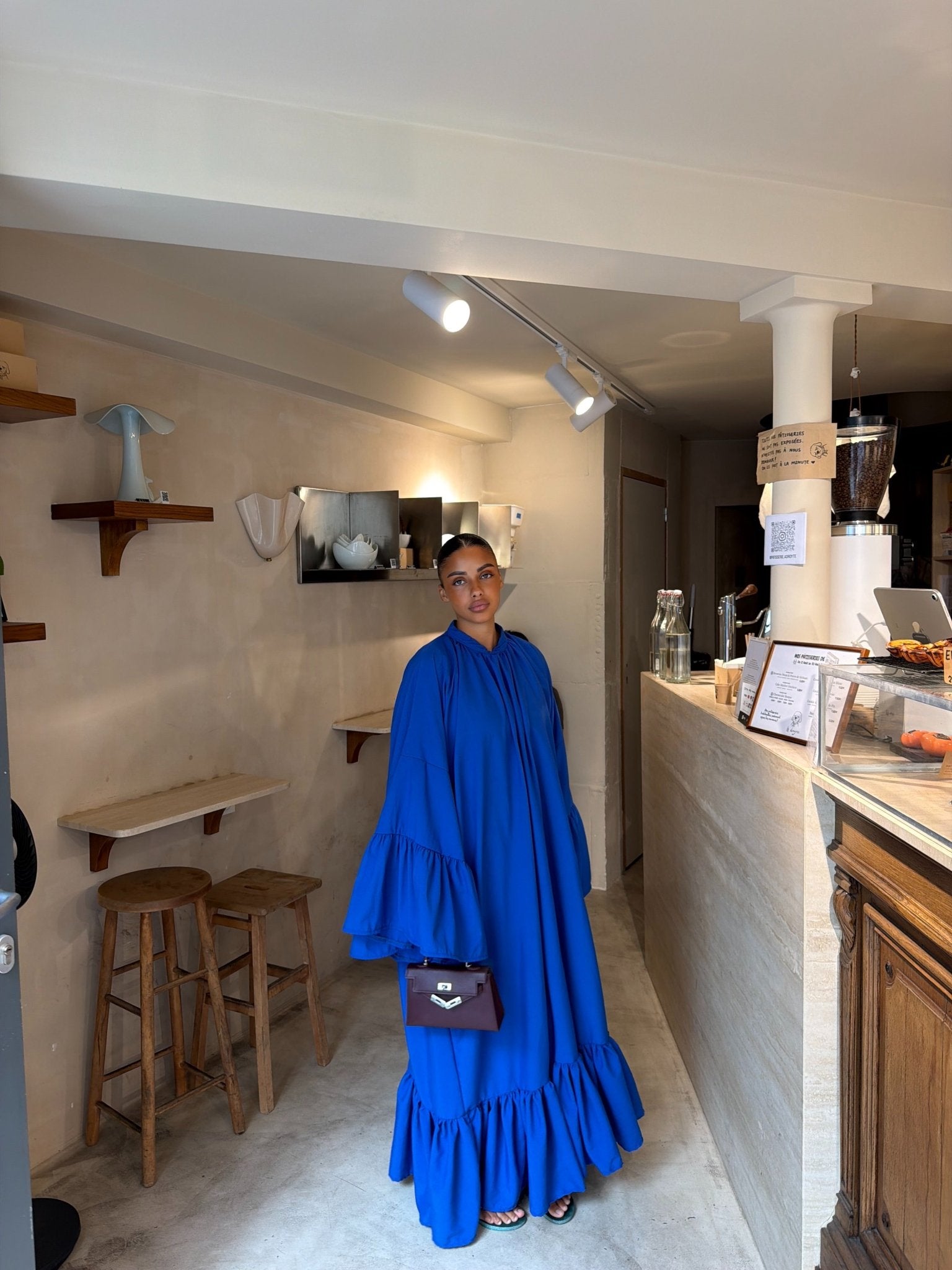 Robe Leyna - Bleu électrique - TAHIRA