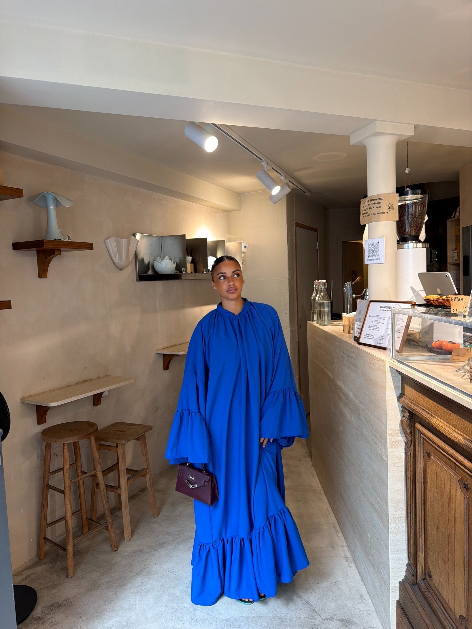 Robe Leyna - Bleu électrique - TAHIRA