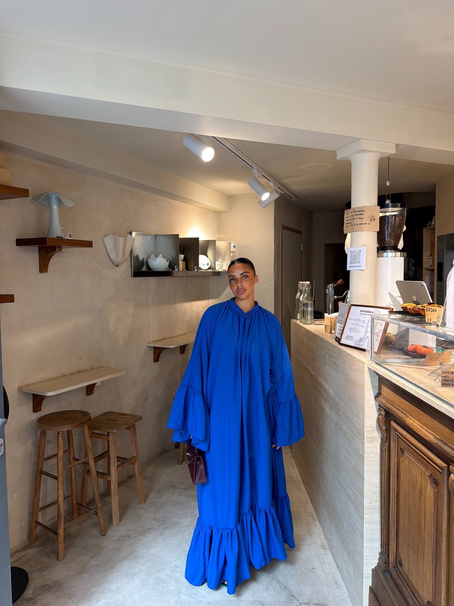 Robe Leyna - Bleu électrique - TAHIRA