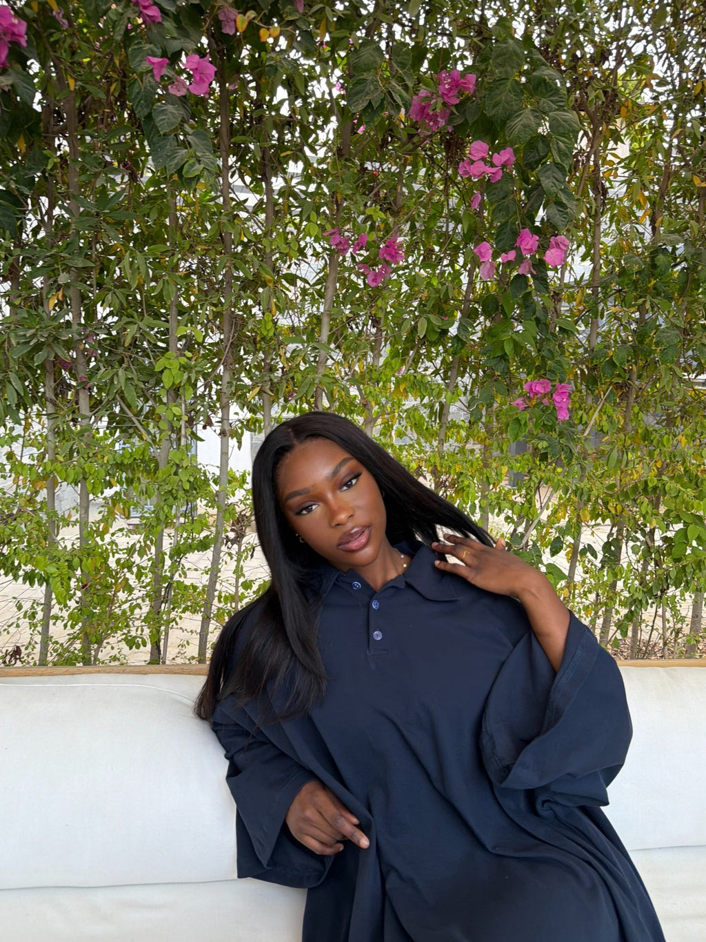 Robe Polo Siena Bleu nuit - TAHIRA