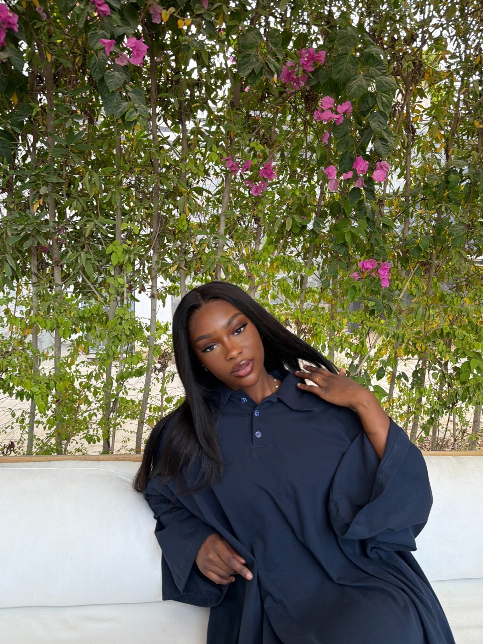 Robe Polo Siena Bleu nuit - TAHIRA