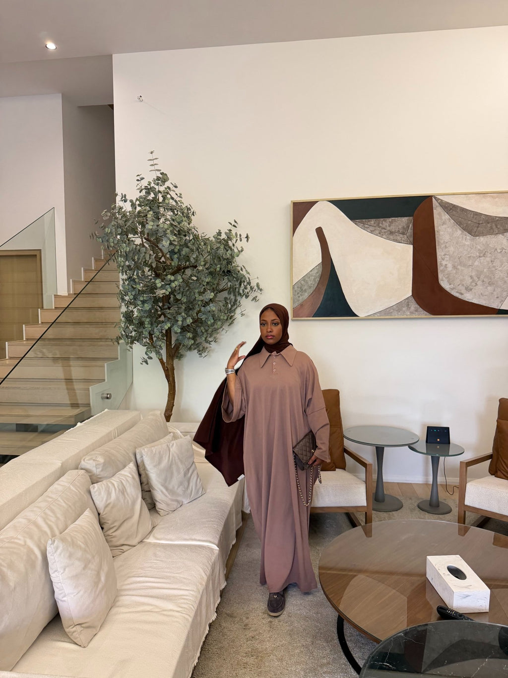 Robe Polo Siena Marron - TAHIRA