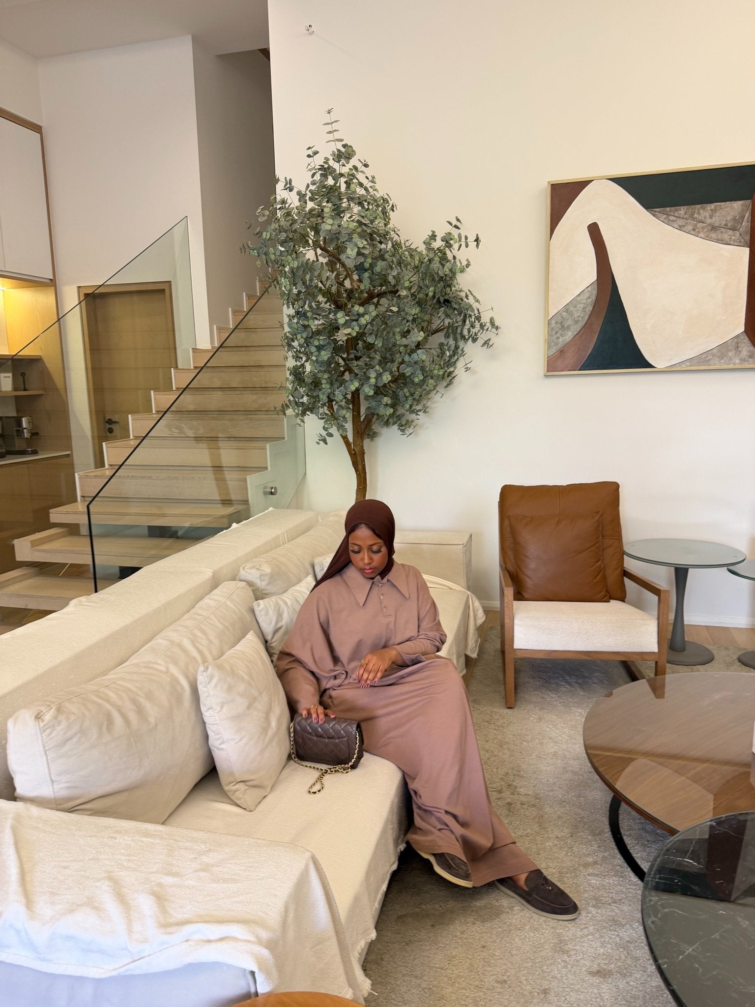 Robe Polo Siena Marron - TAHIRA