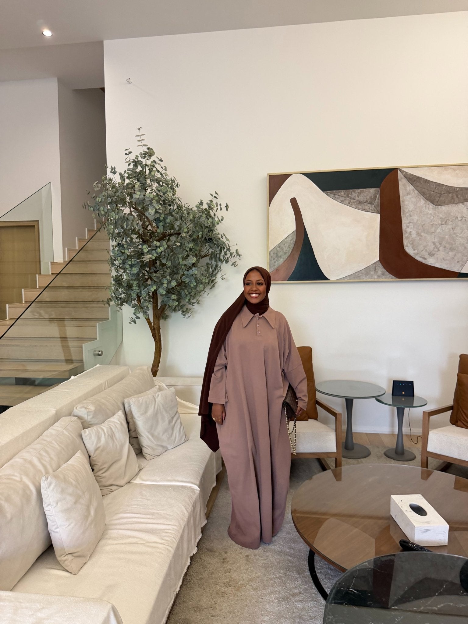 Robe Polo Siena Marron - TAHIRA