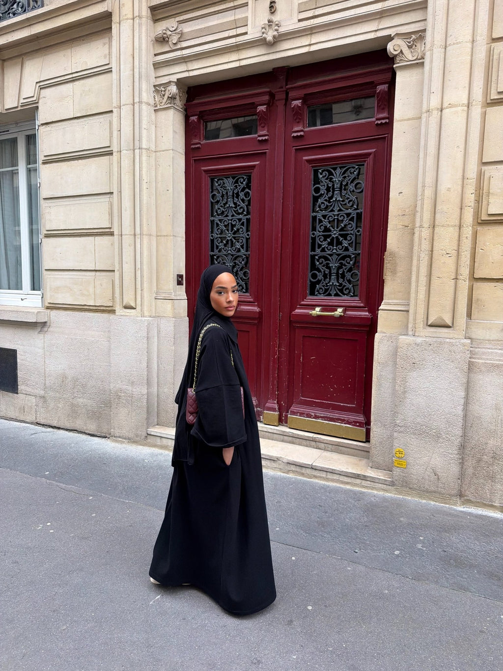Robe Polo Siena Noir - TAHIRA