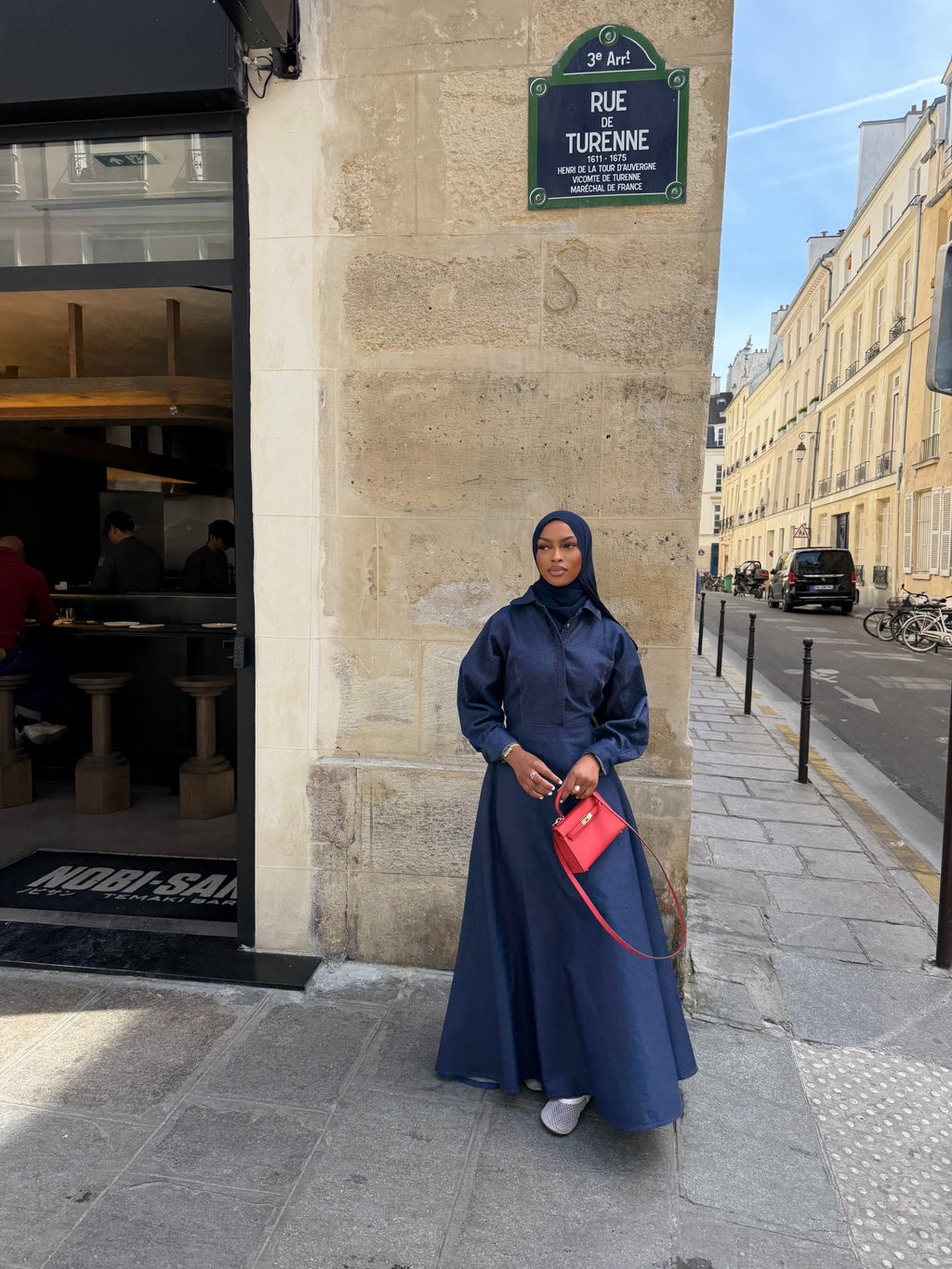 Robe Santorini Bleu jeans - TAHIRA