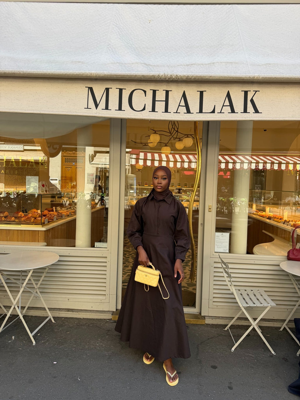 Robe Santorini Chocolat - TAHIRA