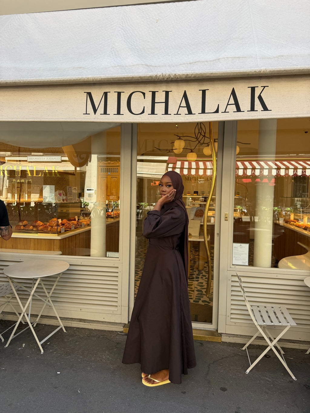Robe Santorini Chocolat - TAHIRA
