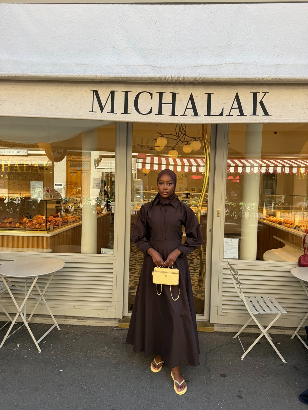 Robe Santorini Chocolat - TAHIRA