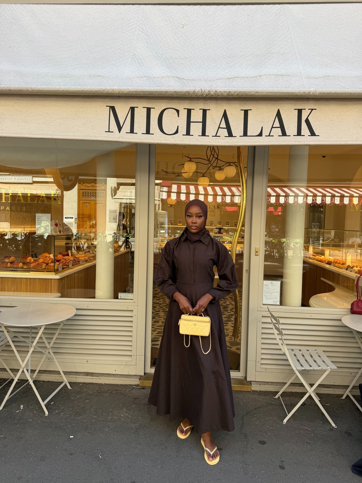 Robe Santorini Chocolat - TAHIRA